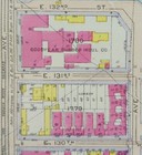1916 East Harlem Manhattan Map New York City Ny   Old Antique Original 16 x11  