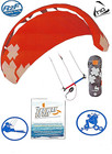 Hq Rush Pro 350 Trainer Power Foil Kite 3-line Kiteboarding   Way 2-fly Dvd