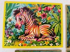 Lot 4 Vintage 1970 Quality Crest   Monte Greeting Cards - Parrot  Zebra   More