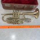 Vintage Holton Collegiate Trumpet 417119 Made In Elkhorn Wisconsin Case Cornet 