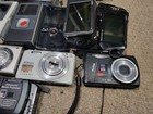 Job Lot F 18 Digital Compact Cameras  For Parts Or Repair  Canon  Nikon  Sony   
