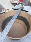 Large Wicker Storage Basket   Jute Woven Basket With Handle