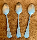 Vintage Rogers   Bro  A1 High Quality Silver Plate 8 5  Table Spoon Set Of 3