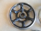 Lot Of 5 Vintage antique Cast Iron Sewing Machine Hand Pulleys - Steampunk