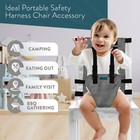 Baby Portable High Chair For Travel Clip-on Safety Harness Seat For Chairs