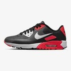 Nike Mens Air Max 90g Golf Shoes In Black grey red  Different Sizes  Cu9978-010