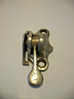 Vintage Nickel   Cast Steel Window Sash Lock Latch With Finger Turn Lever
