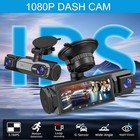 Dash Cam Dual Lens 1080p Car Camera Dvr Night Vision Video Recorder 24h Parking