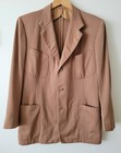 1940s Vintage Hart Schaffner   Marx Sport Coat Suit Jacket Medium Large Wwii Pin