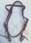 Cob sm Horse Amish Made Oiled  Harness Leather Western Browband Headstall