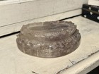 Antique Chinese Carved Quartz Or Amethyst Lotus Base For Buddha Statue