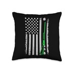  Irish American Us Flag St Patrick s Day Hunting Party Throw Pillow  16x16