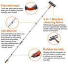 Squeegee Window Cleaner Baban 2 In 1 Window Cleaning Tool Extension Pole 100  