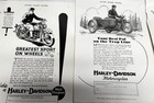 Over 12  Old Antique Magazine Print Ads Harley-davidson  Motorcycles