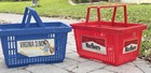 Vintage 1990 92 Philip Morris Marlboro virginia Slims Shopping Basket Bins