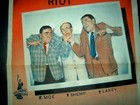 Rare Original 1950s Three Stooges Movie Poster With Shemp As The  third Stooge 