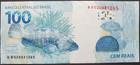 Brazil 100 Reais P 257a Unc  Brasil P 257a