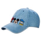 Disney Parks 2024 Mickey And Friends Denim Jean Baseball Cap Hat Wdw New