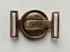 Early Confederate Cast Brass 2 Piece Csa Belt Buckle  Reproduction  Red Brass