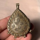 Old Rare Ancient Roman Era Amulet Engraved Stone Bronze Stunning Authentic