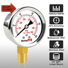 0-100 Psi 2-inch Pressure Gauge  Glycerin Filled  1 4  Npt Lower Mount  Stainle