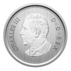          Canada 5 Cents Coin  Beaver Nickel  Frosted Specimen Finish  Charles  2025