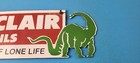 Vintage Sinclair Gasoline Sign - Motor Oil Porcelain Gas Pump Auto Sign