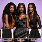 Kinky Curly Human Hair Bundles With Closure