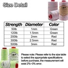 Braided Dacron Kite String 120lb 500ft Polyester Yoyo String Mason Line Threa