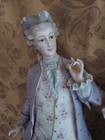 Antique Pair Of Large German Porcelain Figurines 19 