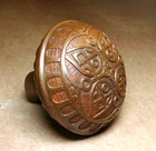 Antique Norwalk 1885 Cast Brass Bronze Door Knob H-22100 Ornate Vintage Eastlake