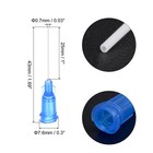 20pcs 22g Dispensing Needles  1  Pp Needle Tips With Flexible Needle Blue