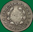 1837 Feuchtwanger Cent Extremely Fine Xf Coin  Tooled  38135