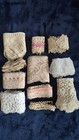 Vintage And Antique Lace Lot Beige White Pink For Sewing Crafts