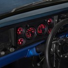 Glowshift 6 Gauge Set Dash Panel Cluster Pod Fits 73-79 Ford F100  Black 7 Color