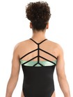 Gk Laurie Hernandez Gymnastics Leotard  freestyle  Seafoam Black Foil Size Cm