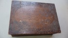 Antique Pyrography Burnt Wood Dresser Glove Box Floral   Woman Design Art 1906