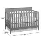 Oxford Baby Harper 4-in-1 Convertible Crib  Dove Gray  Greenguard Gold Certified