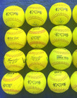 2 Doz  24  Used 12  Softballs In Good Condition