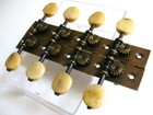 Vintage 19th Century European Mandolin Brass Tuners Set For Project Upgrade