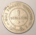 1967 Somalia Somalian One 1 Shilling Coat Of Arms Coin F  