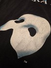 Vintage 80s Phantom Of The Opera Broadway Musical T-shirt Xl Black Logo Usa Made