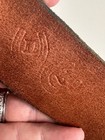 Vintage Wide Leather Belt Womens Medium Boho Metal O Buckle Genuine Retro 70s
