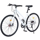 Zukka Shimano 7-speed 700c Hybrid Bike For Men   Women disc Brakes city Bicycle