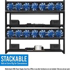 Stackable Aluminum Mining Rig Frame Case For Crypto   Test Bench Pc For 8 Gpu