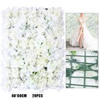 Artificial Flower Wall Panels 20 Pcs Flower Mats Silk Flower Panels Wall Decor
