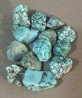  5  Original Navajo Indian Turquoise Trade Beads Nuggets Fur Trade 1800s