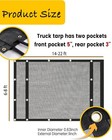 Dump Truck Mesh Tarp 7 x12  Vinyl coated Dump Trailer Tarp 18oz Dump Truck  