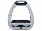 New Grey Flex-on Safe-on Inclined Ultra Grip Stirrups Set Adult