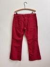Vtg 60s Levis Big E Red Denim Bell Bottom Flare Leg Jeans Low Rise Usa White Tab